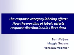 PPT-The response category labeling effect: