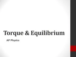 Torque & Equilibrium