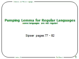 PPT-Pumping Lemma for Regular Languages