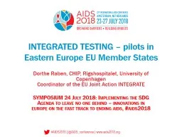 PPT-INTEGRATED TESTING – pilots in Eastern Europe EU