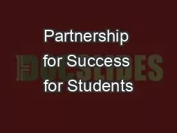 Partnership for Success for Students