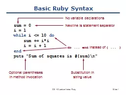 CS 142 Lecture Notes: Ruby