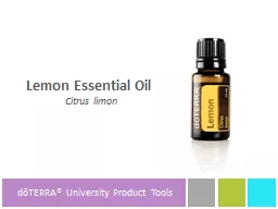 Lemon Essential Oil Citrus