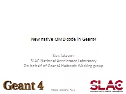 New native QMD code in Geant4