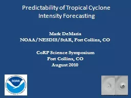 Predictability of Tropical Cyclone