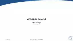 GBT-FPGA Tutorial Introduction