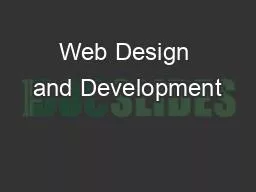 Web Design and Development