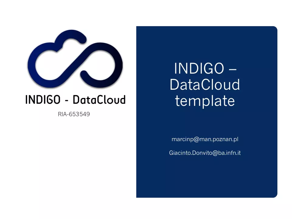 INDIGO –  DataCloud The Consortium