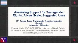 Assessing  Support  for Transgender