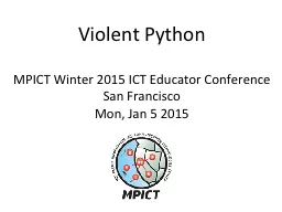 Violent  Python MPICT Winter