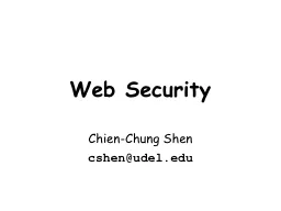 PPT-Web Security Chien-Chung Shen