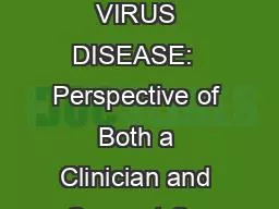 EBOLA VIRUS DISEASE:  Perspective of Both a Clinician and a Suspect Case