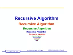 Recursive Algorithm
