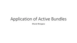 Application of Active Bundles