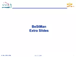 BeStMan Extra  Slides BeStMan