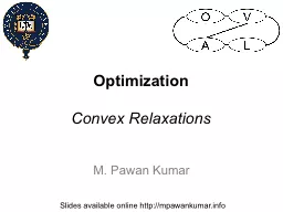 Optimization Convex Relaxations