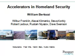 PPT-Accelerators in Homeland Security