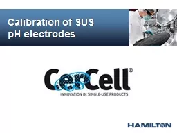 Calibration of SUS pH electrodes