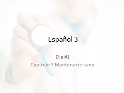 Español  3 Día  #1 Capítulo