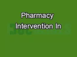 PPT-Pharmacy Intervention In