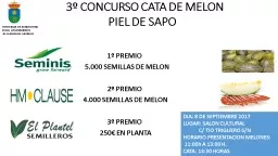 3º CONCURSO CATA DE MELON