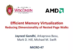 PPT-Efficient Memory Virtualization