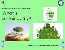 PPT-What is sustainability?