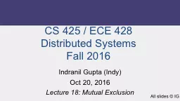 PPT-CS 425 / ECE 428 Distributed Systems