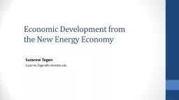 PPT-Economic Development from the New Energy Economy