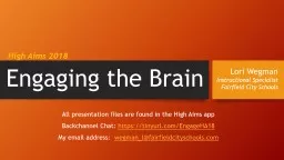 PPT-Engaging the Brain High Aims 2018