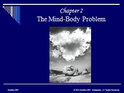 Chapter 2 The Mind-Body Problem