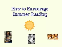 PPT-How to Encourage Summer