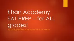 Khan Academy SAT PREP – for ALL grades!