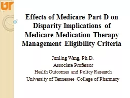 PPT-Effects of Medicare Part D on