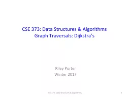 CSE 373: Data Structures & Algorithms