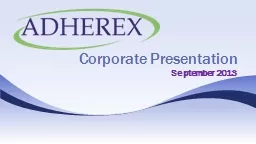 Corporate Presentation September