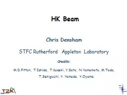 HK  Beam  Chris Densham STFC Rutherford Appleton