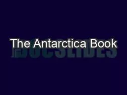 PPT-The Antarctica Book