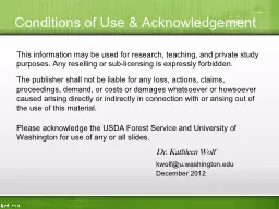 Conditions of Use & Acknowledgement