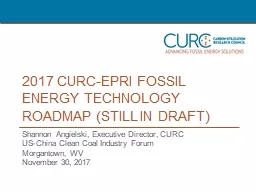 2017 CURC-EPRI  Fossil Energy Technology