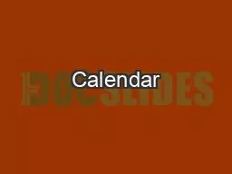 Calendar