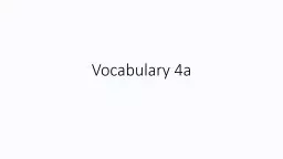 Vocabulary 4a Rate the words below: