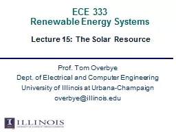 ECE 333  Renewable Energy Systems