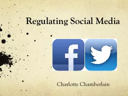 Regulating Social Media