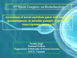 Association of novel candidate genes with impaired spermatogenesis in infertile patients: