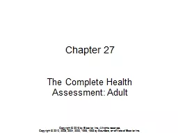 PPT-Chapter 27 The Complete Health