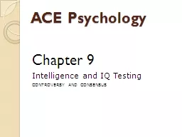 ACE Psychology  Chapter 9