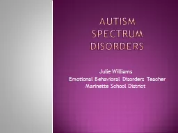 PPT-Autism Spectrum Disorders