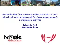 Autoantibodies from single circulating plasmablasts react with citrullinated antigens