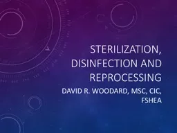 PPT-Sterilization, disinfection and reprocessing